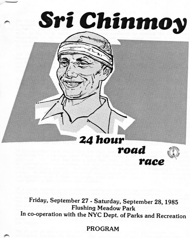 The 1985 Sri Chinmoy 24 Hour Race, September 27, 1985: Program